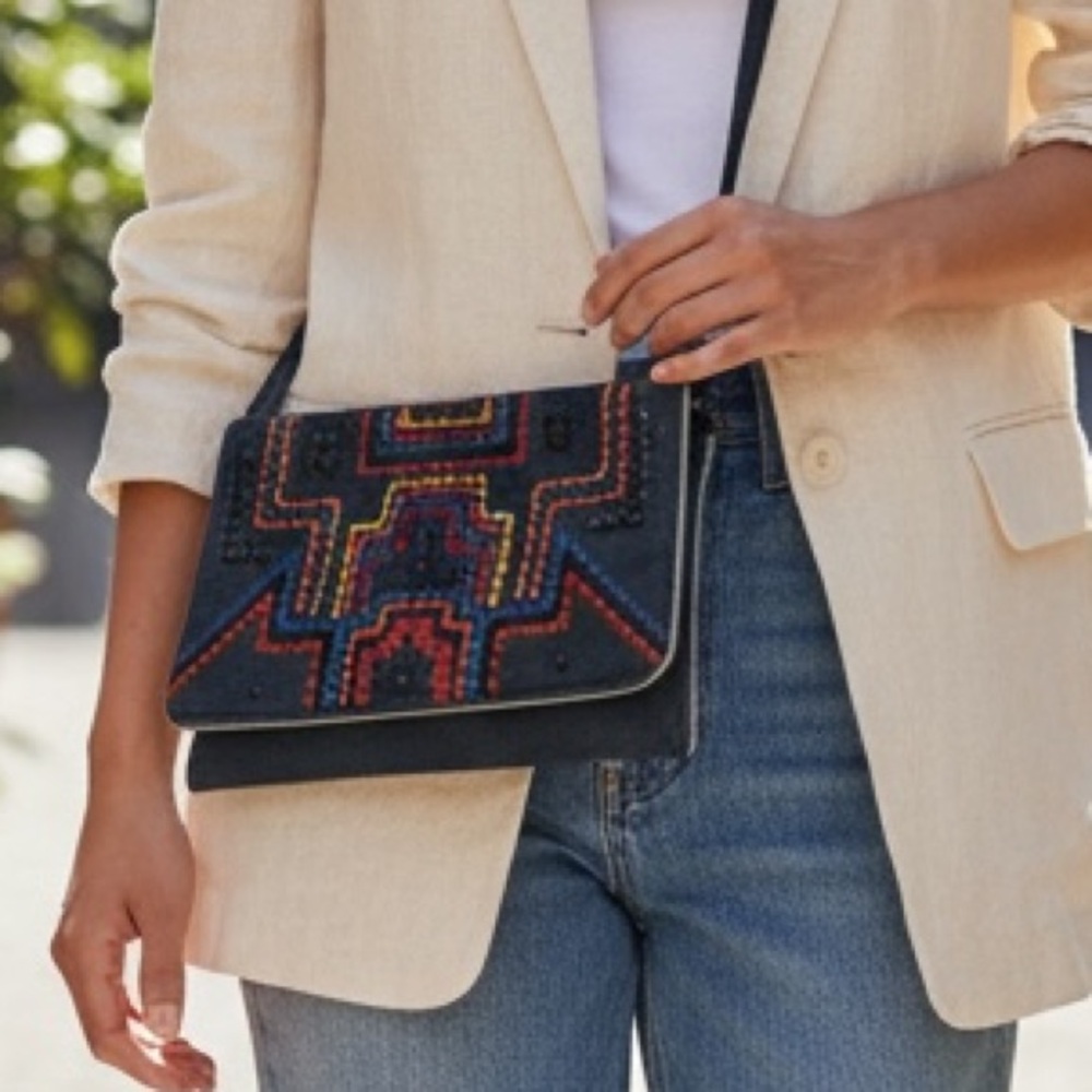 Jeans & Beads Boho Chic Unique Clutch & Crossbody